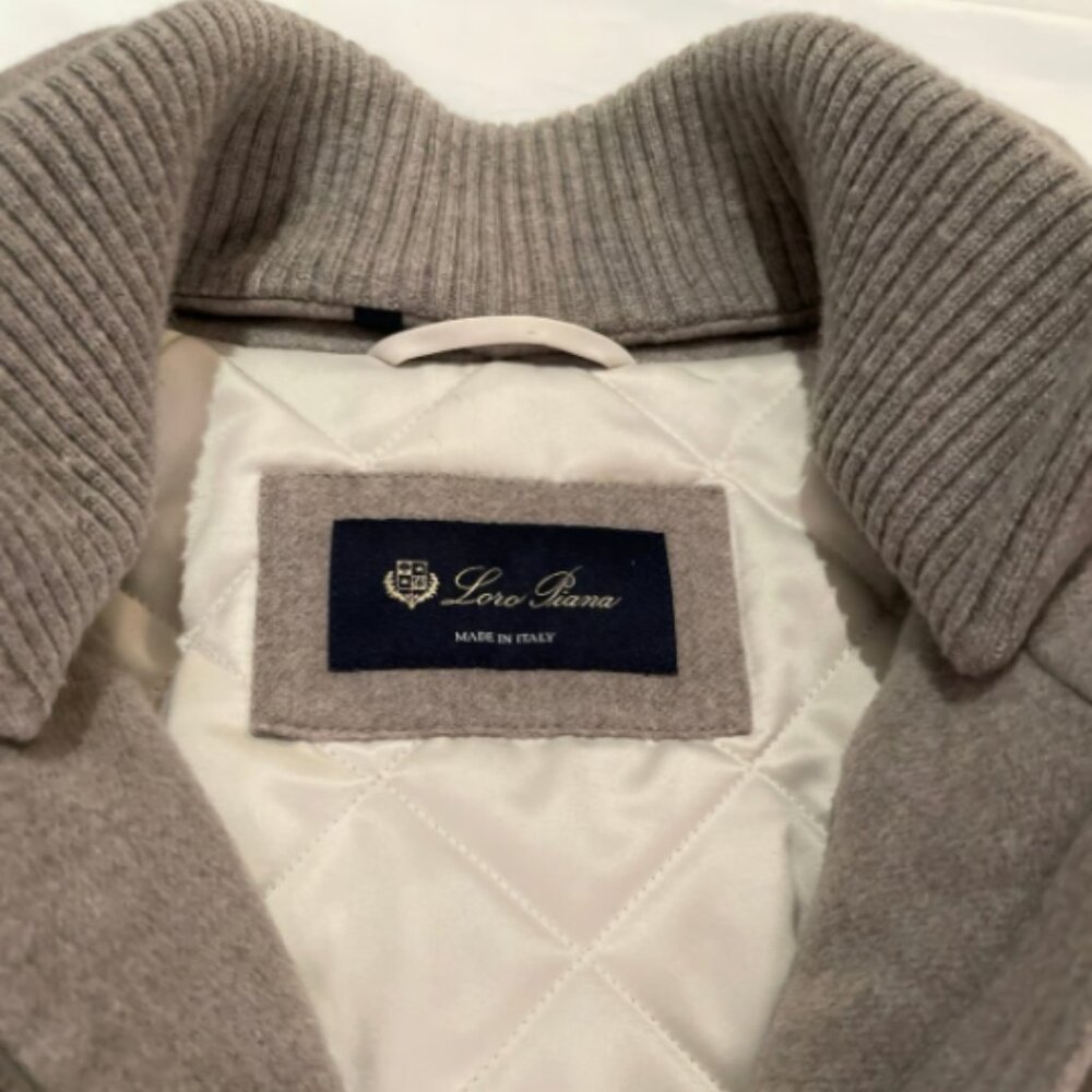 Loro Piana Stone colored cashmere coat